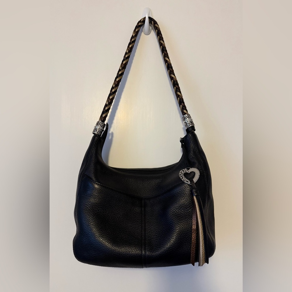 Brighton Barbados Ziptop Hobo bag leather